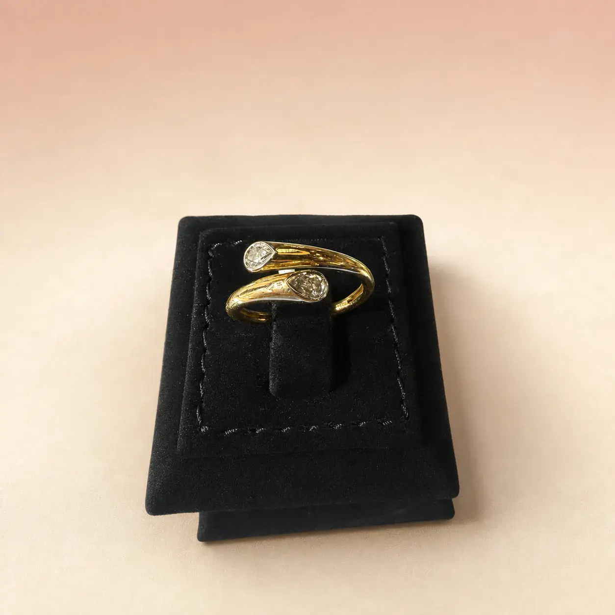 Twin Pear Diamond Ring