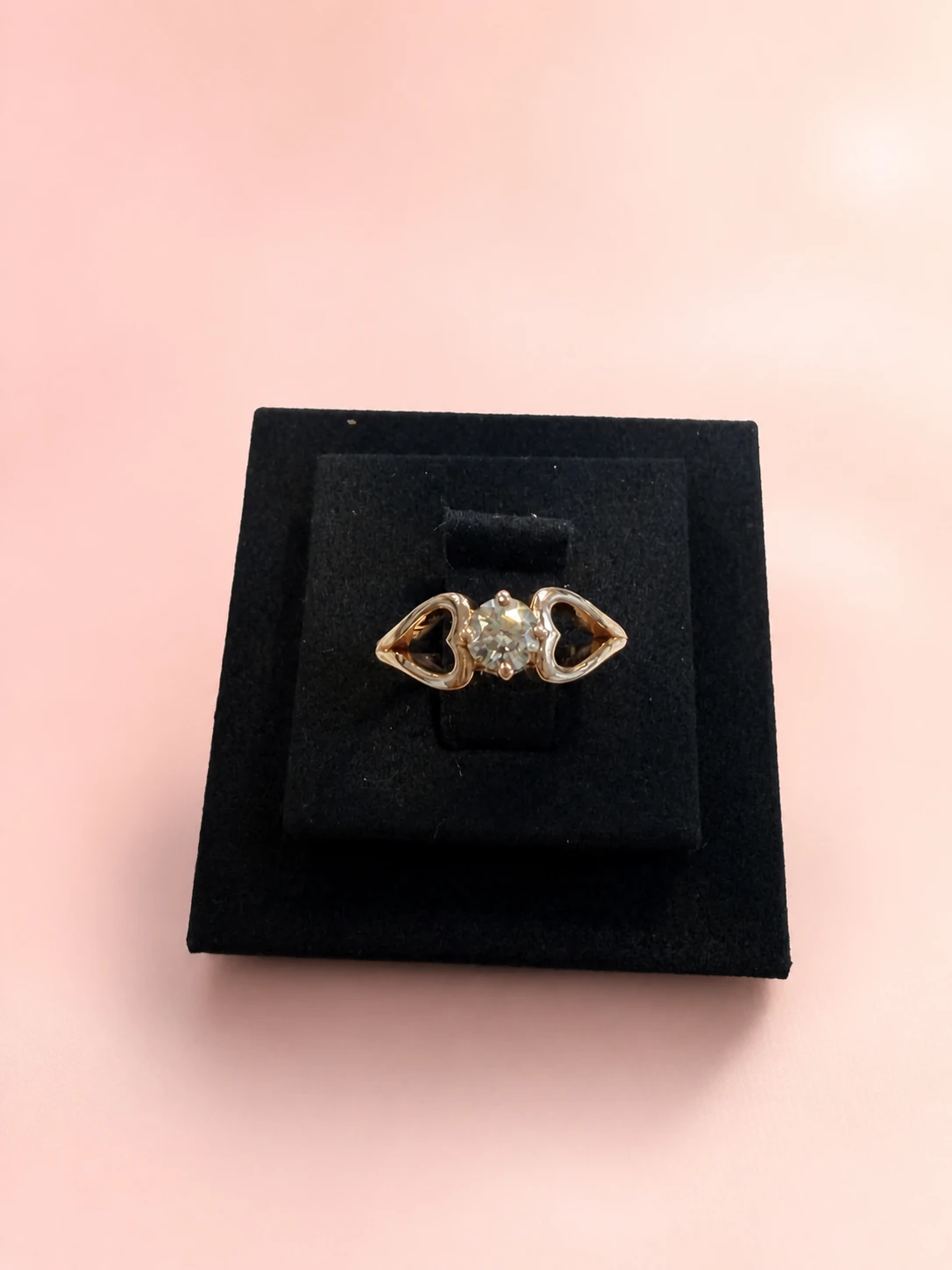 Rose Gold Sculptural Solitaire